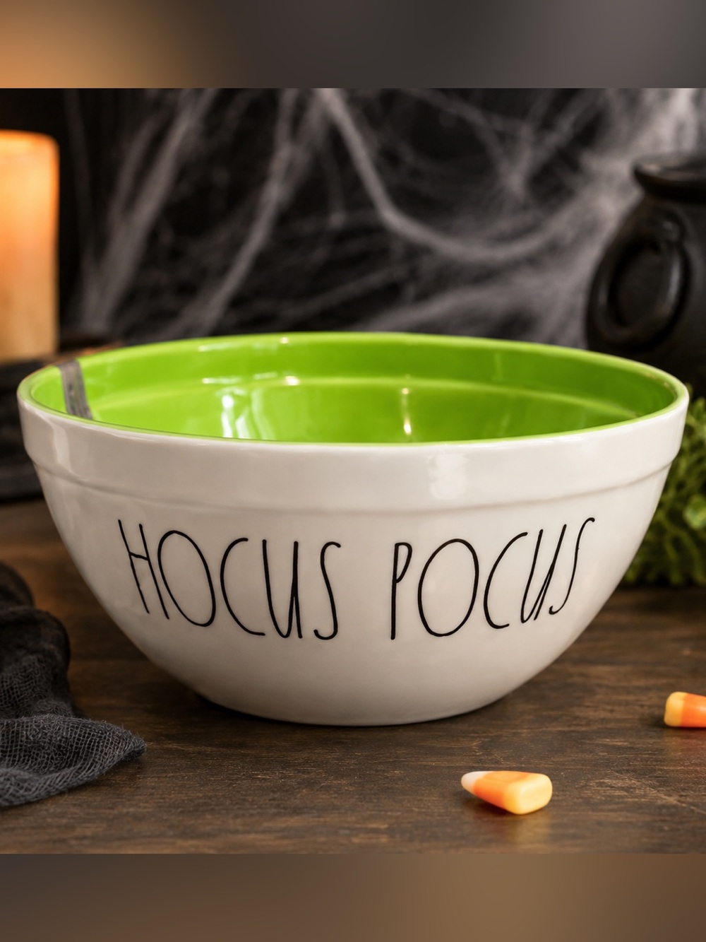 Rae Dunn‎ Hocus Pocus Halloween Candy or Popcorn Melamine Bowl